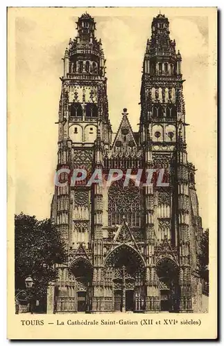 Cartes postales Tours La Cathedrale Saint Gatien