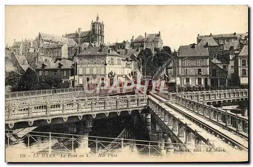 Cartes postales Le Mans Le Pont en X