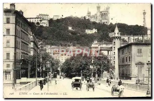 Cartes postales Lyon Cours de L&#39Archeveche