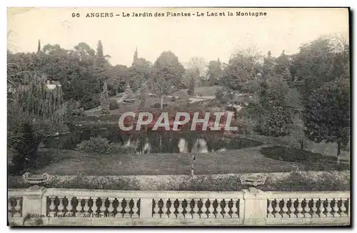 Ansichtskarte AK Angers Le Jardin des Plantes Le Lac et la Montagne