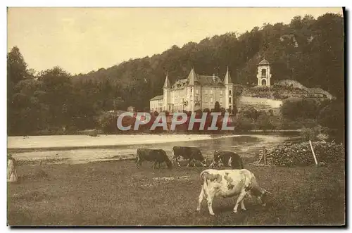 Cartes postales Chateau et vaches