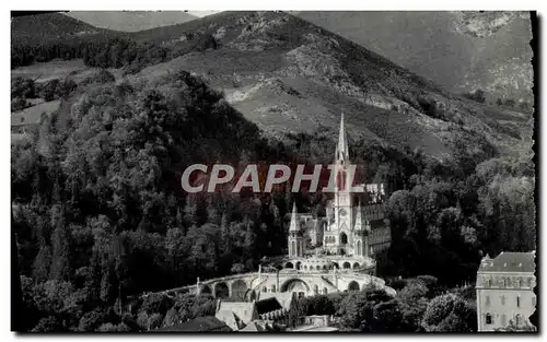 Cartes postales Lourdes La Basilique Vue Plongeante