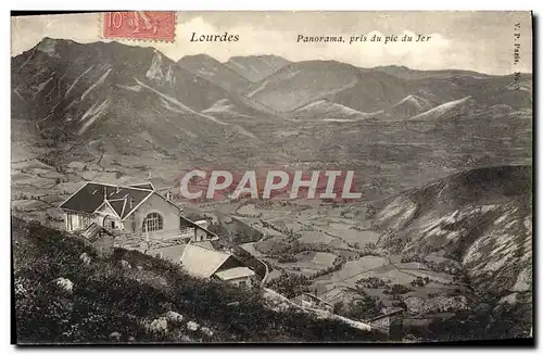 Cartes postales Lourdes Panorama Pris du Pic du Jer