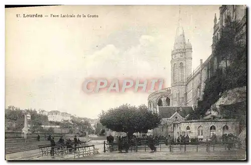 Cartes postales Lourdes Face Laterale de la Grotte