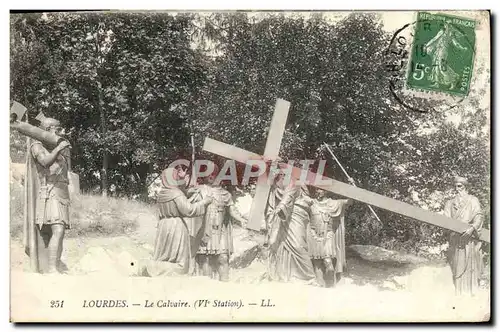 Cartes postales Lourdes Le Calvaire 6eme station