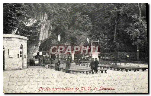 Ansichtskarte AK Lourdes Grotte Miraculeuse de Notre Dame de Lourdes