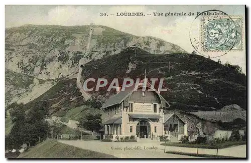 Cartes postales Lourdes Vue Generale du funiculaire