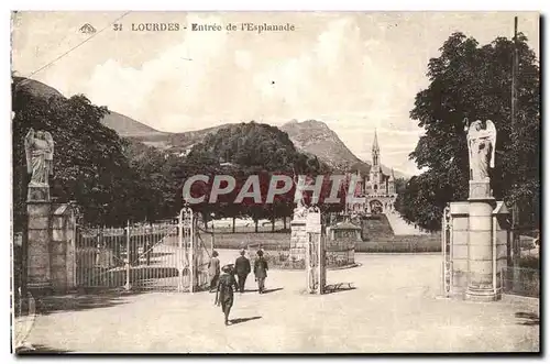 Cartes postales Lourdes Entree de L&#39Esplanade