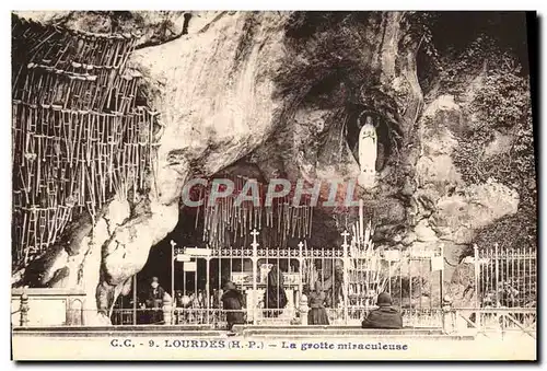 Cartes postales Lourdes La Grotte Miraculeuse