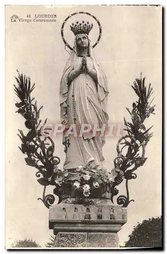 Cartes postales Lourdes La Vierge Couronnee