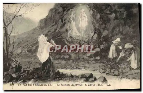 Ansichtskarte AK La Vie De Bernadette La Premiere Apparition 11 fevrier 1858