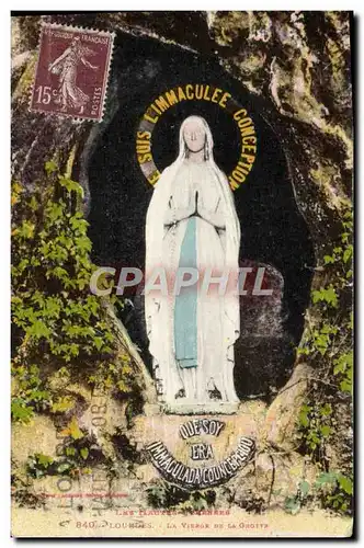 Cartes postales Lourdes La vierge De La Grotte