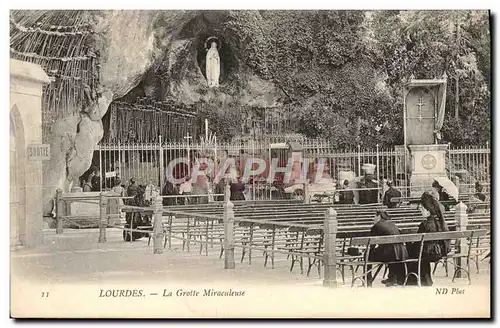 Cartes postales Lourdes La Grotte Miraculeuse