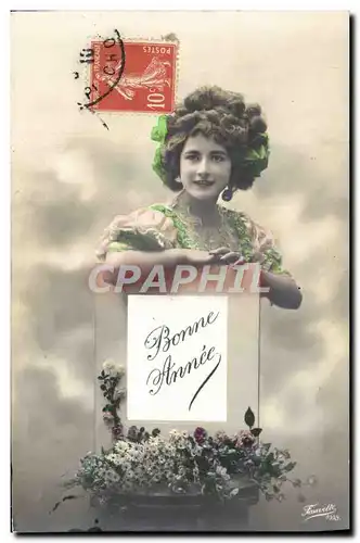 Cartes postales Fantaisie Femme Bonne Annee