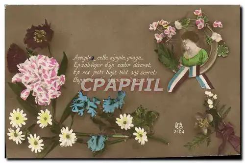 Cartes postales Fantaisie Fleurs