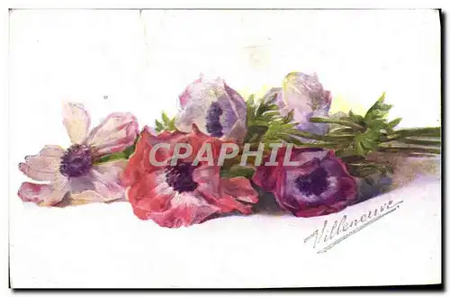 Cartes postales Fantaisie Fleurs