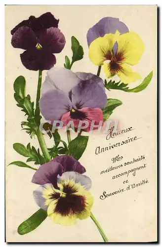 Cartes postales Fantaisie Fleurs