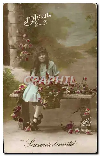 Cartes postales Fantaisie Enfant 1er Avril