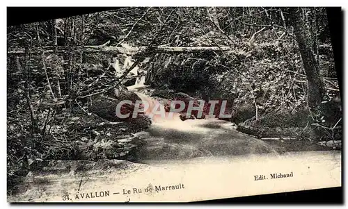 Cartes postales Avallon Le Ru de Marrault