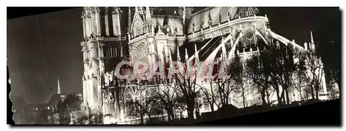 Cartes postales moderne Paris Ses Merveilles Vue Prise la nuit de la Rive gauceh sur la cathedrale Notre Dame