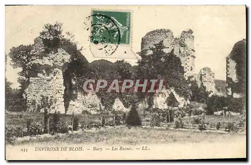 Ansichtskarte AK Environs De Blois Bury Les Ruines