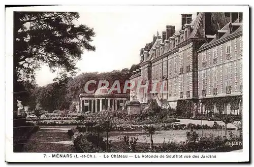 Cartes postales Menars Le Chateau La Rotonde de Soufflot Vue des Jardins