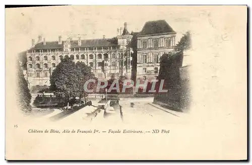 Cartes postales Blois Le Chateau Aile De Francosi 1er Facade exterieure