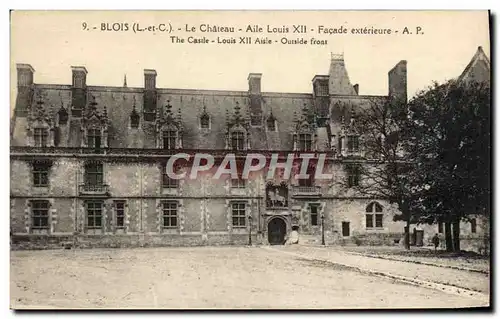 Cartes postales Blois Le Chateau Aile Louis XII Facade exterieure