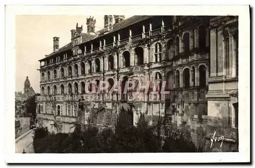 Moderne Karte Blois Le Chateau Facade Francois 1er