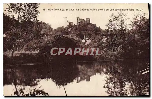 Ansichtskarte AK Montoire Le Chateau et les Bords du Loir
