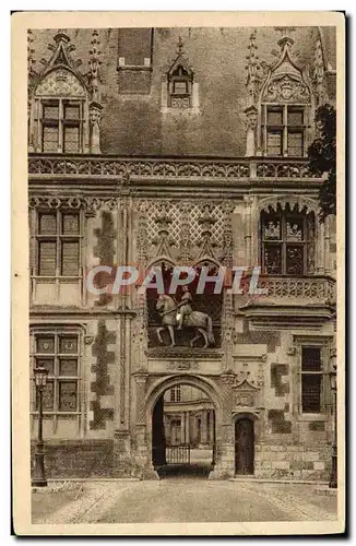 Ansichtskarte AK Blois Chateau de Aile Louis XII Le portail