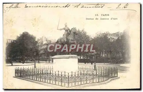 Cartes postales Paris Statue de Jeanne D&#39Arc