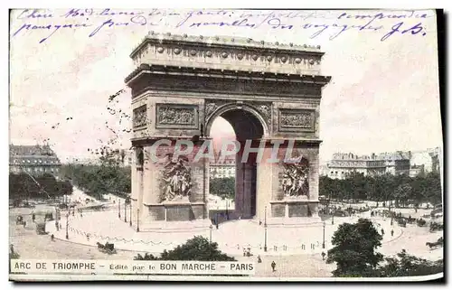 Ansichtskarte AK Paris Arc De Triomphe Edite Par Le Bon Marche