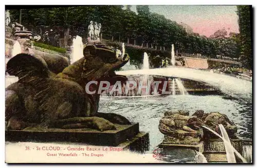 Cartes postales Saint Cloud Grandes Eaux Le Dragon