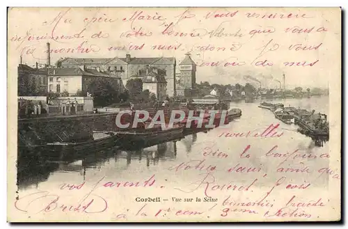 Cartes postales Corbeil Vue Sur La Seine