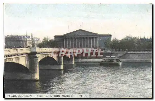 Cartes postales Palais Bourbon Edite Par Le Bon Marche Paris