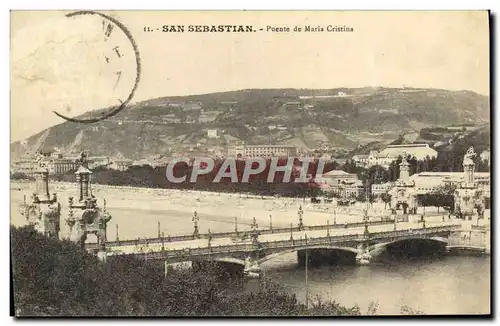 Cartes postales San Sebastian Puente de Maria Cristina