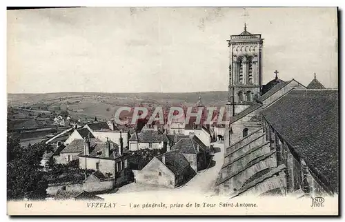 Ansichtskarte AK Vezelay Vue Generale prise de la Tour Saint Antoine