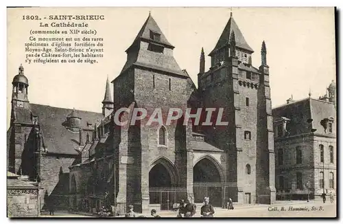 Cartes postales Saint Brieuc La Cathedrale Folklore