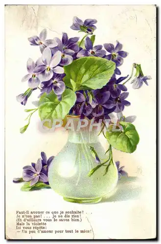 Cartes postales Fantaisie Fleurs