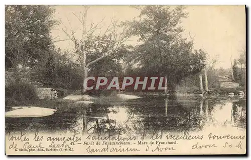 Cartes postales Foret de Fontainebleau Mare de Franchard