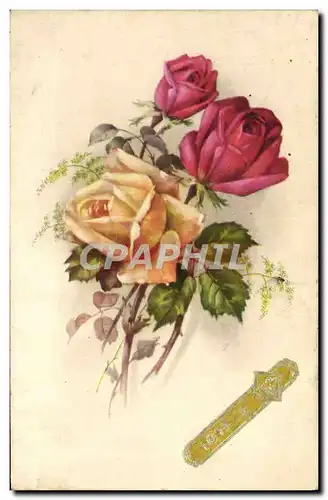 Cartes postales Fantaisie Fleurs