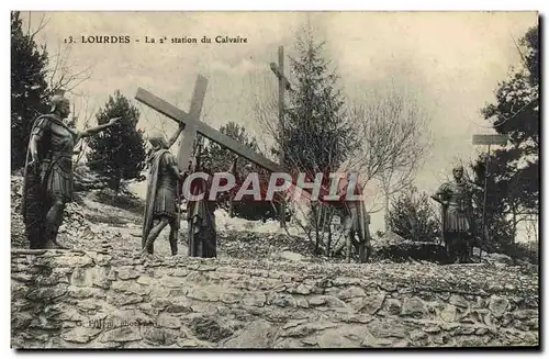 Cartes postales Lourdes La 2eme Station Calvaire