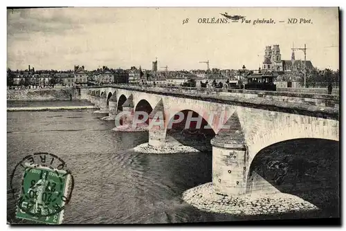 Cartes postales Orleans vue generale Tramway