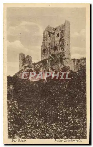 Cartes postales Der Rhein Ruine Drachenfels