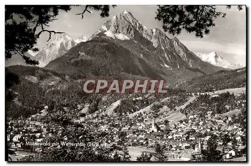 Cartes postales moderne Mittenwald mit Wetterstein