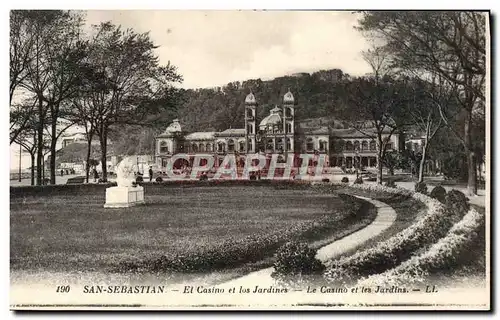 Cartes postales San Sebastian El Casino et los jardines
