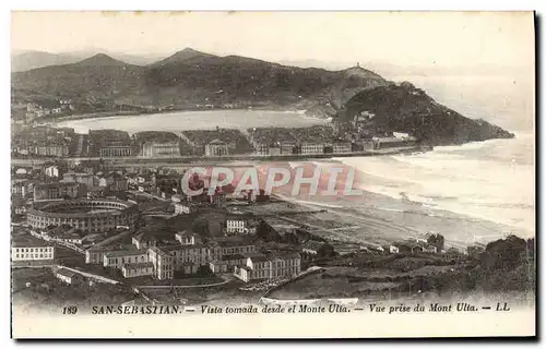 Cartes postales San Sebastian Vista tomanda desde el Monte Ulia