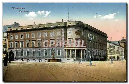 Cartes postales Wiesbaden Kgl Schlof