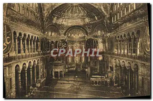 Cartes postales Contantinople Interieur de Ste Sophie Turquie